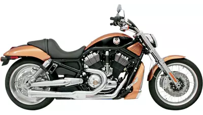 $813.95 • Buy Bassani Road Rage 2-into-1 Exhaust Pipe Short Chrome Megaphone 4  Harley V-Rod