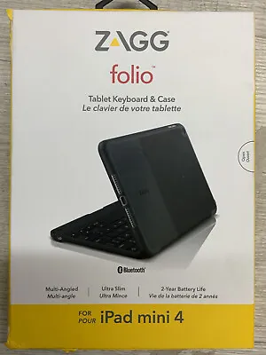 $24.99 • Buy ✅ ZAGG - Folio Tablet Keyboard & Case For Apple IPad Mini 4 - Black