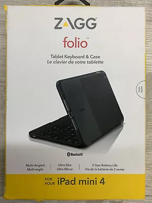 $24.99 • Buy ✅ ZAGG - Folio Tablet Keyboard & Case For Apple IPad Mini 4 - Black
