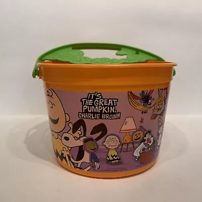 McDonalds Peanuts Halloween Bucket It’s The Great Pumpkin Charlie Brown 2016 • $14