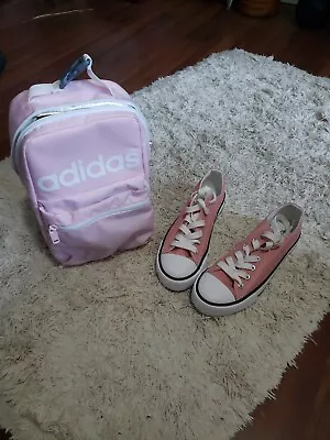$28.99 • Buy Adidas Bag Insulated Cooler Logo Travel New Pink With Shoes Size 7.5