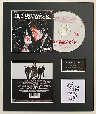 MY CHEMICAL ROMANCE - Signed - THREE CHEERS FOR SWEET REVENGE - Album Display • $37.89