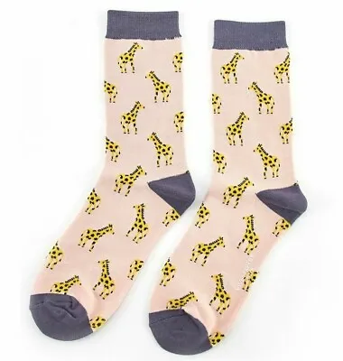 £6.95 • Buy Ladies Giraffe , Giraffes Design Bamboo Socks Novelty Miss Sparrow, 4-7