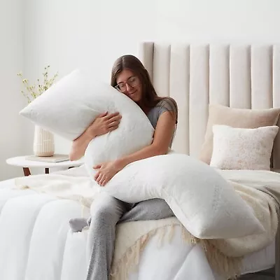 Shredded Memory Foam Body Pillow Extra Large Ultra Plush White Rest Haven • $36.79