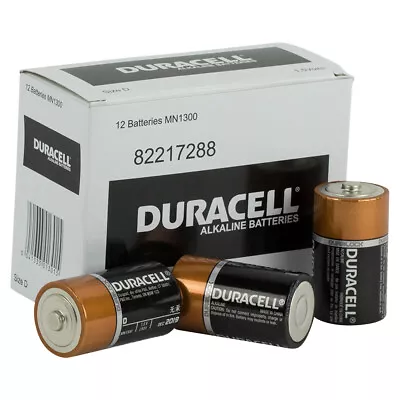 Duracell Coppertop D Battery Bulk Box Of 12 • $37.50