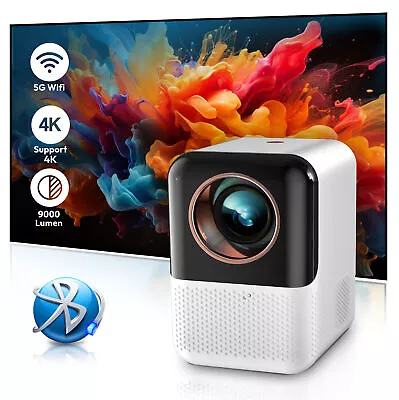 Projector Android TV 4K 1080P UHD 5G WiFi HDMI AV LED Movie Video Home Theater • $74.99