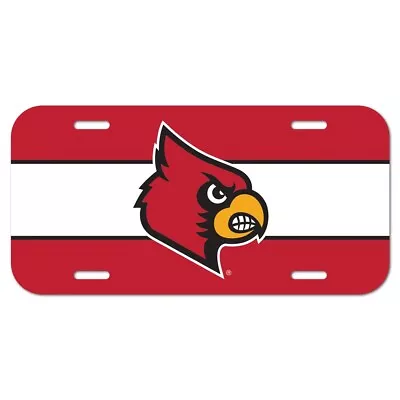 Louisville Cardinals Wincraft NCAA Plastic License Plate • $11.99