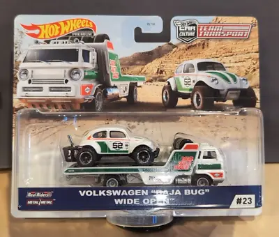 Hot Wheels 2020 Car Culture Team Transport VW Baja Bug Wide Open Truck #23 • $15