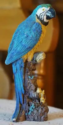 Blue-And-Yellow Macaw Figurine. Good With Minor Flaws. See Images! • $14.99