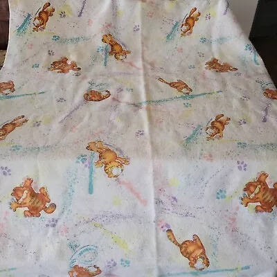 Vintage Garfield United Feature Syndicate Paint Splatter Acrylic Blanket  • $55