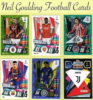 Topps Match Attax Extra 2020-21 ☆ CHAMPIONS/EUROPA LEAGUE Cards ☆ Clubs A To J • £0.99