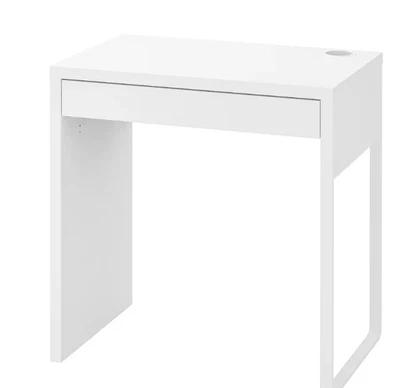 £9.99 • Buy IKEA MICKE Computer Study Desk White With Drawer Home Office Furniture USED