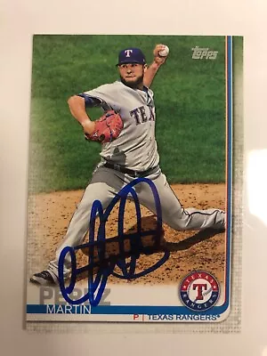 2019 Topps Texas Rangers Martin Perez Autographed Baseball Card #219 • $9.99