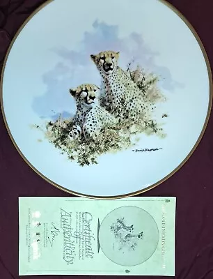 Wedgwood The David Shepherd Wildlife Collector Plates Boxed With COA's • £8