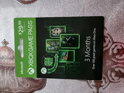 Xbox Game Pass - 3 Month Membership  - For Console Gift Card • $30