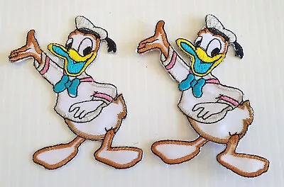 Lot Of 2 X Cloth Patch Motif Applique  - Donald Duck Sailor • $5.99