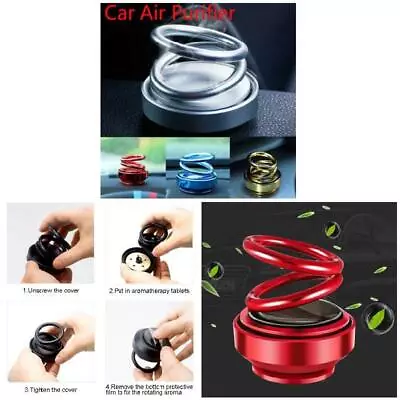 Car Air Freshener Solar Perfume Diffuser Fragrance Rotary Aromatherapy Ornament • $13.29