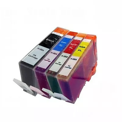 4 Pack Comp HP 564XL Ink Cartridge For Photosmart 5510 5514 5515 5520 Printer • $10.98