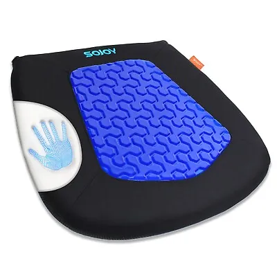 Sojoy Exposed Gel Seat Cushion With Memory Foam Sciatica& Lower Back Pain Relief • $29.99