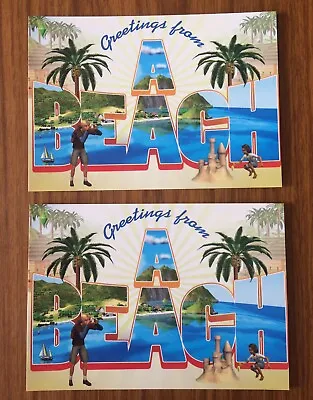 £3 • Buy Two X Postcards Computer Game, The Sims 2, Bon Voyage Expansion [Boomerang] -new