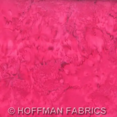 $4.63 • Buy Batik Quilting Fabric - Hot Pink Zinnia #326- Hoffman Watercolours 100% Cotton