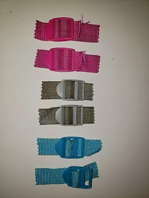 $8 • Buy 1  Plastic Tri-Glide Slider Adjustable Buckle Bags Webbing LOT OF 6