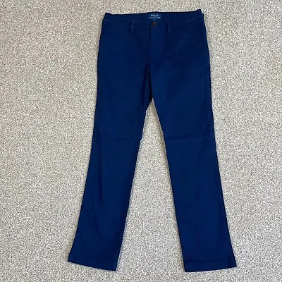 £29.95 • Buy Polo Ralph Lauren Chinos Girls Age 10 Blue Slim Straight Fit Casual Pants