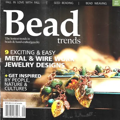 Bead Trends Magazine Metal And Wire Work Jewelry Designs Sead Beading 2012 • $20.66