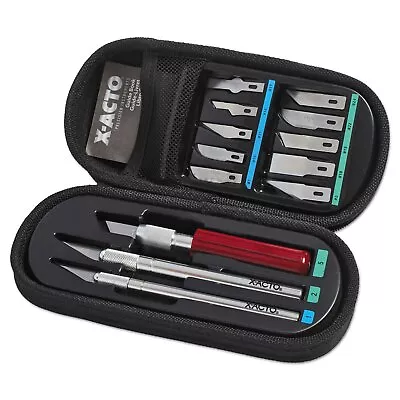 ELMERS X-Acto Knife Set 3 Knives 10 Blades Carrying Case (X5082) • $51.15