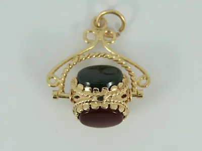 Vintage Agate Fob 9ct Gold Pocket Watch Albert Chain 375 4.4g Fe17 • £350