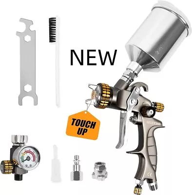 BEETRO HVLP Touch Up Mini Air Spray Gun For Clearcoats 1.0mm Stainless SteelNEW • $94