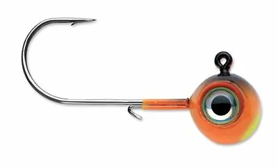 VMC NME Neon Moon Eye Jig 1/4 Oz - Hot Tiger - Pack Of 4 Jig Heads • $5.19