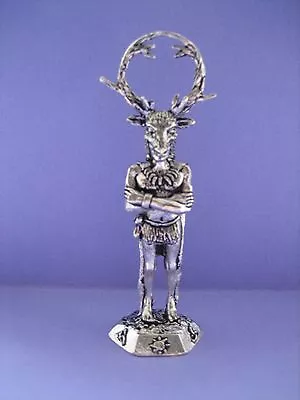  Herne The Hunter Cernunnos Horned God Pewter Ornament - Made In Cornwall • £14