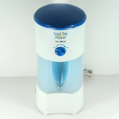 Mr Coffee Blue And White 3 Quart Iced Tea Maker TM 70 Tested OK  NO PITCHER  • $29.90