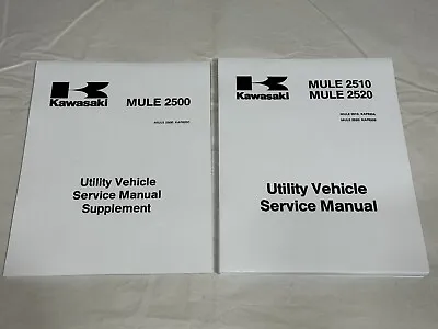 3 Hole Service Shop Repair Manual 1993-2003 Kawasaki Mule 2500 2510 2520 KAF620 • $19.99