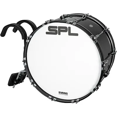 Sound Percussion Labs Birch Marching Bass Drum With Carrier - Black 26 X 14 In. • $399.99