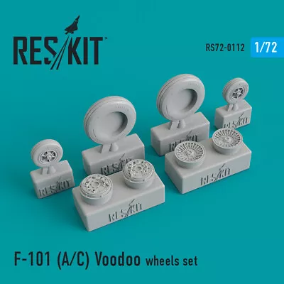 F-101 (A/C) Voodoo Wheels Set  (Resin Upgrade Set) 1/72 ResKit RS72-0112 • $7