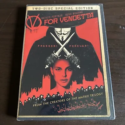 V For Vendetta (Two-Disc Special Edition) - DVD - Brand New & Factory Sealed • $4.99