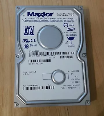 Maxtor DiamondMax Plus 9 80GB Desktop 3.5  SATA 150 Hard Disk Drive HDD Tested • $19