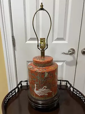 Vintage Asian Porcelain Swan Lamp • $120