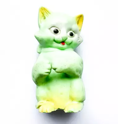 Vintage Lone Star Eaglet Series Toy Rubber Cat - Lone Star Eaglet Series Toy • £19.28