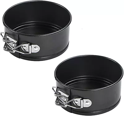 4.3 Inch Mini Springform Pan Set Of 2 Pieces Cheesecake Pans With Removable Bott • $21.24