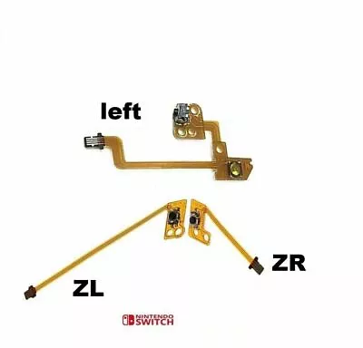 NEW ZR / ZL / L BUTTON KEY RIBBON FLEX CABLE REPLACEMENT For NINTENDO SWITCH • $5.23