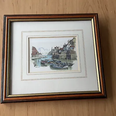 £12.99 • Buy Matthew Cook Framed Harbour Sea Picture Art Houses Boats 