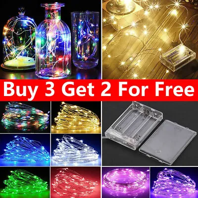 20/50/100 LED Battery Operated String Fairy Lights Xmas Halloween Party Decor UK • £4.49