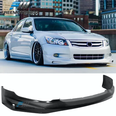 $110.40 • Buy For 08-10 HONDA ACCORD Sedan MUG Style PU Black Front Bumper Lip Spoiler