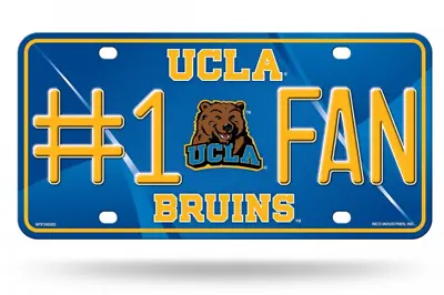 Ucla #1 Fan Bruins Blue Usa Made Chrome License Plate • $29.99