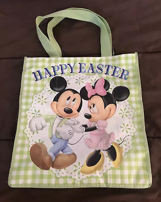 Disney Store Mickey & Minnie Happy Easter Basket Vinyl Tote/gift Bag • $3.99