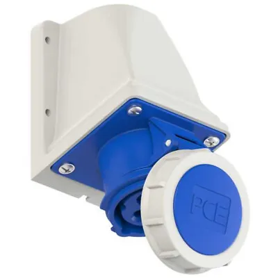 CEE-wall Mounted Socket 16A 230V 2P+E IP67 Outdoor Hookup • £29.99