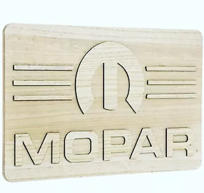 Mopar Raised Letters Wood Plaque Man Cave/Garage Wall Art Charger Challenger Ram • $49.98